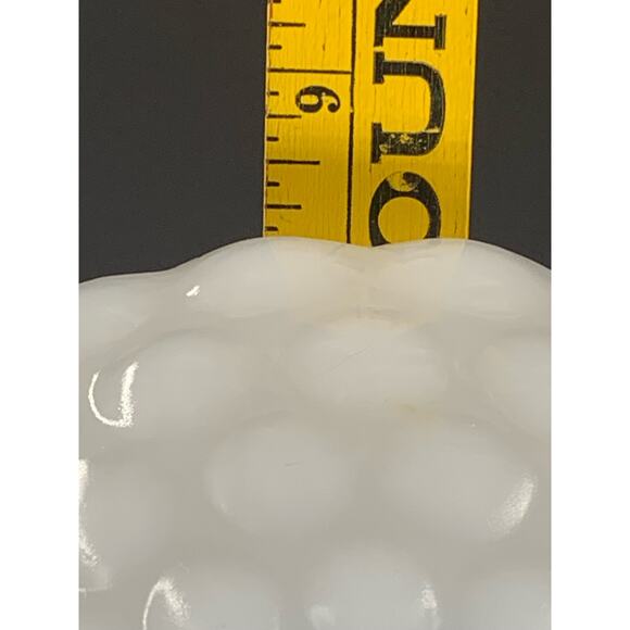 Anchor Hocking Milk Glass Bubble Bowl Pattern White Serving 3 Cup Vintage - Picture 6 of 7